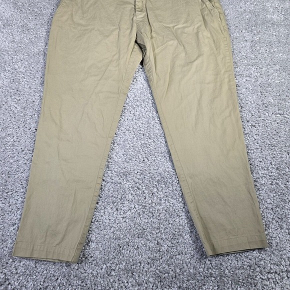 Fabletics High Side Pants Mens 40x30 (Fits 39x26) Tan Slim Fit Chino Comfort - Picture 2 of 11